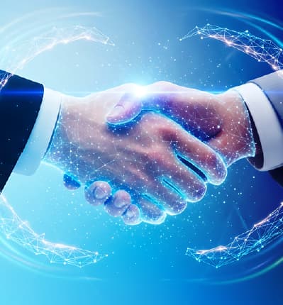 Abstract banner showing enterprise growth and digital transformation powered by Salesforce solutions