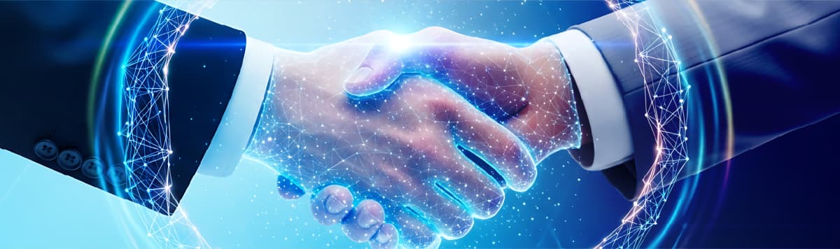 Abstract banner showing enterprise growth and digital transformation powered by Salesforce solutions