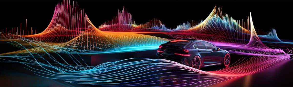 Electric vehicle charging port with glowing energy streams representing power and clean technology